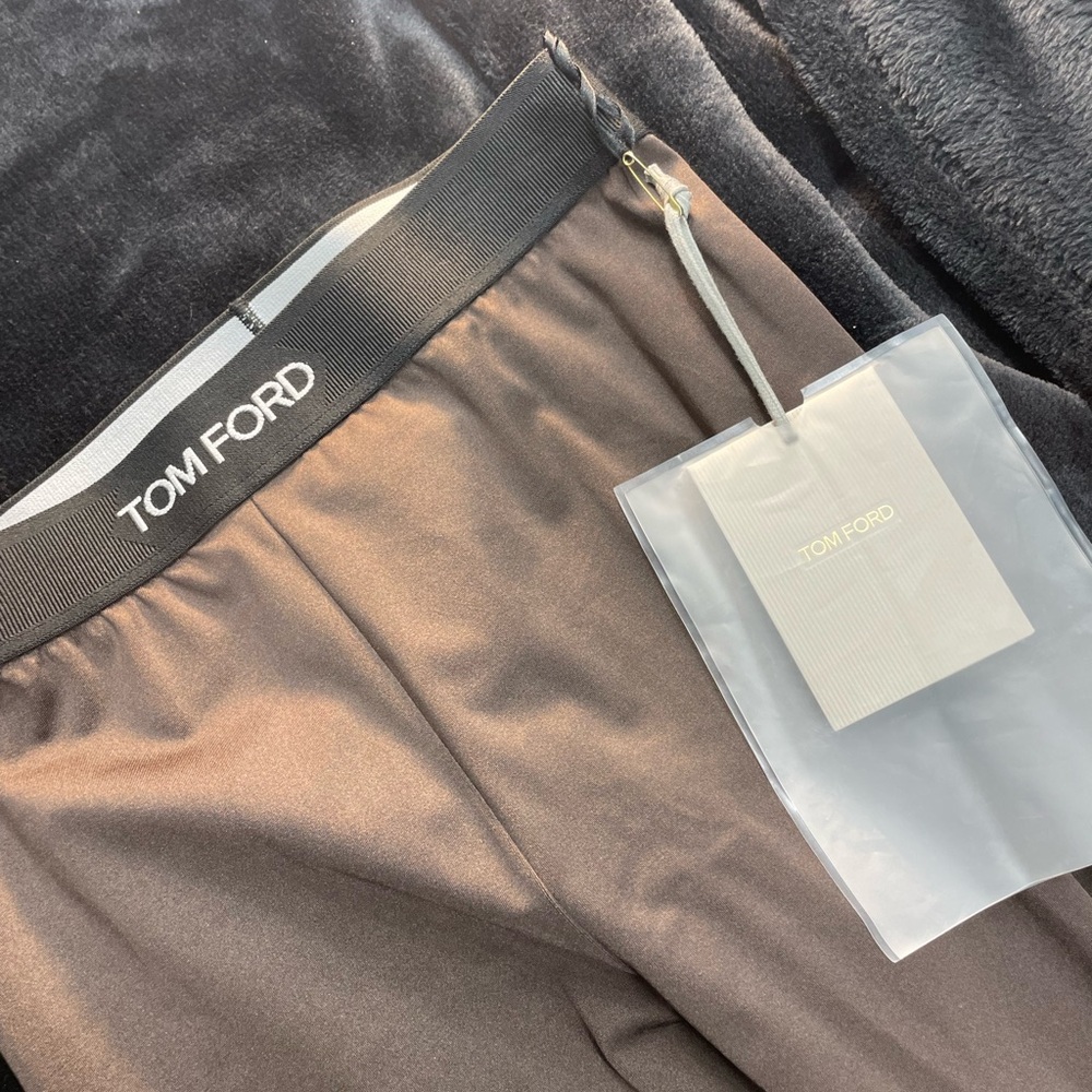Authentic Tom Ford Stretch Ribbed Leggings | Size (xxs)